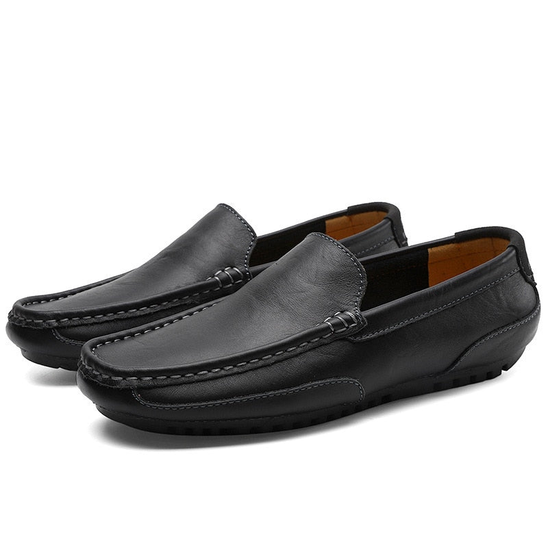 Leather Casual Slip-on Loafers
