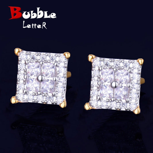 Square Fashion Stud Earrings