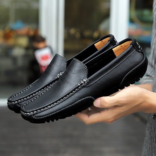 Leather Casual Slip-on Loafers